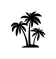 palm tree summer logo template vector image
