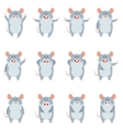 set of flat mouse icons vector image