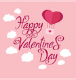valentines day background with heart pattern vector image vector image