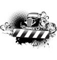 grunge vintage car vector image