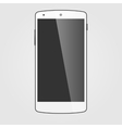 modern white touchscreen cellphone tablet vector image vector image