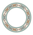 round ethnic frame decorative circle border vector image vector image