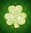 st patricks days card of white objects on irish vector image vector image