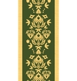 wooden floral damask vertical seamless pattern vector image vector image