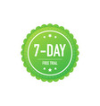 7 days free trial label badge sticker software vector image vector image