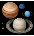 isometric high quality solar system vector image vector image
