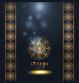 luxury golden mandala background free vector image vector image
