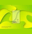 liquid abstract yellow and green background vector image
