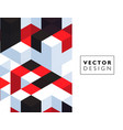 abstract background with color cubes and grid vector image vector image
