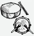 drum set vector image vector image