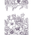 vintage floral composition vector image vector image