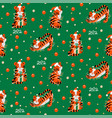 christmas colored seamless pattern with 2022 new vector image vector image
