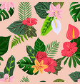 drawing tropical pattern vector image