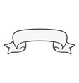 ribbon badge blank outline banner decorative vector image