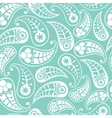 seamless paisley texture in blue vector image