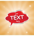 speech bubble vector image vector image