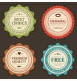 vintage stickers and labels vector image vector image