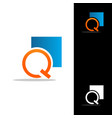 q letter logo template design eps 10 vector image