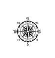 Seafarer navigation compass nautical icon Vector Image