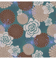 seamless pattern with flowers vector image vector image