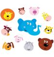 animal emoticons vector image