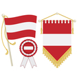 austria flags vector image vector image