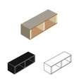 bedroom and room icon vector image