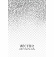 falling glitter confetti silver dust vector image vector image