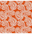 paisley seamless lace pattern vector image vector image