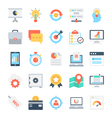 seo and marketing icons 4 vector image