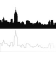 silhouette of city 4 vector image