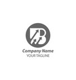 b logo arrowb letter design icon vector image