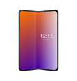 flexible phone with foldable touch screen vector image