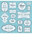 wedding frame set vector image vector image
