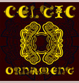 decorative celtic ornament for your designs vector image vector image