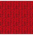 set of feng shui hieroglyphs seamless pattern vector image