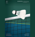 badminton championship poster vector image vector image