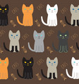 cat breed collection vector image