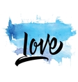love calligraphy lettering vector image