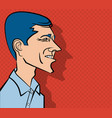 cartoon portrait of beto orourke vector image vector image