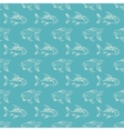 hand drawn fish on blue pattern vector image vector image