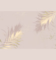 abstract floral beige tropical leaves background vector image vector image