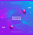 blue purple background trendy fluid poster design vector image vector image