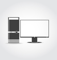 desktop icon vector image vector image