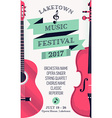 music festival poster vector image