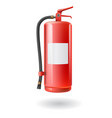 realistic red fire extinguisher vector image