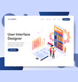 user interface designer isometric concept vector image