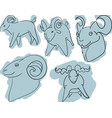 goats vector image vector image