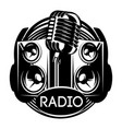 monochrome template for design on a musical theme vector image