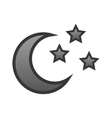 moon and stars icon vector image